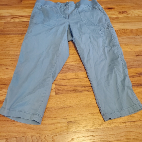 Ann Taylor Loft sage green capris - Picture 3 of 3